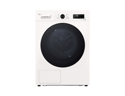 LG Dryer Machine | RHX1009NWB | Energy efficiency class C | Front loading | 9 kg | LED | Heat pump | Depth 66 cm | Wi-Fi | White