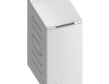 Midea | Washing Machine | MF100T70BA10/W-HR | Energy efficiency class A | Top loading | Washing capacity 7 kg | 1200 RPM | Depth 61 cm | Width 40 cm | Display | LED | Steam function | White