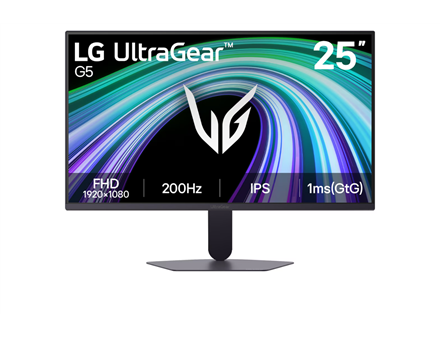 LG 25G523B-B UltraGear | 25 " | IPS | FHD | 16:9 | 200 Hz | 1 ms | 1920 x 1080 pixels | 300 cd/m² | HDMI ports quantity 2
