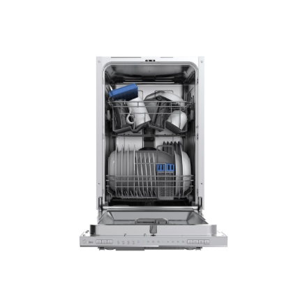 Midea Midea | Dishwasher | Fully integrated | MDWEB1004LS-W | Width 44.8 cm | Height 81.5 cm | Class E | Eco Programme Rated Capacity 10 | Wi-Fi | Silver - Image 2