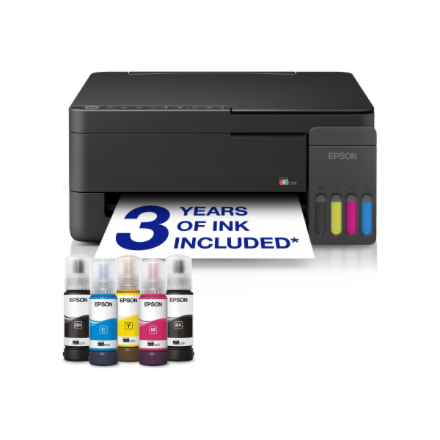 Epson EcoTank | L3350 | Inkjet | Colour | Multifuction Printer | A4 | Wi-Fi | Black - Image 3