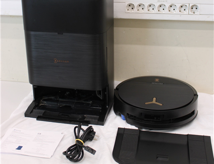 SALE OUT. Ecovacs Robotic Vacuum Cleaner | DEEBOT X9 PRO OMNI | Wet&Dry | Li-ion | 6400 mAh | Dust capacity 0.22 L | 16600 Pa | Black | DAMAGED PACKAGING, USED, DIRTY, SCRATCHED