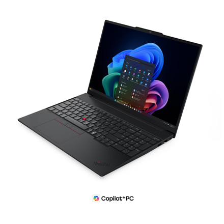 Lenovo ThinkPad E16 G4 Intel | Black | 16 " | IPS | WUXGA | 1920 x 1200 pixels | Anti-glare | Intel Core Ultra 5 | 325 | 16 GB | SODIMM DDR5 | Solid-state drive capacity 512 GB | Intel Graphics | Windows 11 Pro | 802.11be | Bluetooth version 5.4 | Keyboard language Nordic | Keyboard backlit | Warranty 36 month(s) | Battery warranty 12 month(s) - Image 3