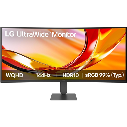 LG 34U620B-B UltraWide | 34 " | VA | WQHD | 21:9 | 144 Hz | 5 ms | 3440 x 1440 pixels | 300 cd/m² | HDMI ports quantity 2 - Image 3