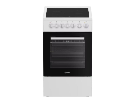 INDESIT Cooker | IS5V5GSW/P | Hob type Ceramic | Oven type  Electric | White | Width 50 cm | Depth 60 cm | 55 L