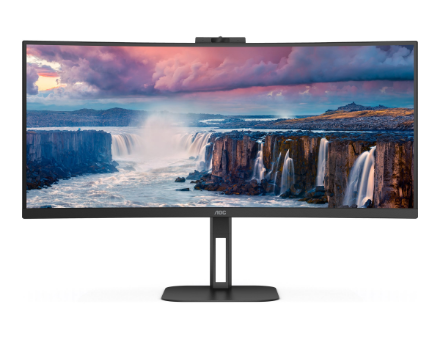 AOC | CU34V5CW/BK | 34 " | VA | 21:9 | 100 Hz | 4 ms | 3440 x 1440 pixels | HDMI ports quantity 1