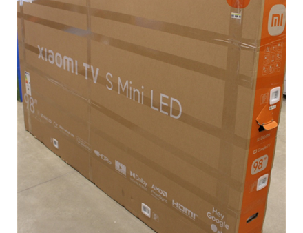 SALE OUT. Xiaomi TV S Mini LED 98 2026 | SALE OUT. | Xiaomi S Mini LED 2026 | 98 | Smart TV | Google TV | 4K UHD | Dark Grey | DAMAGED PACKAGING, MISSING SCREW (1 PC), DENTED BACKSIDE, DEMO
