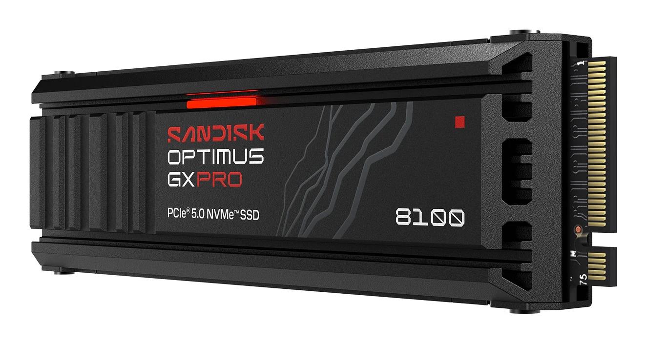 SSD SANDISK 600xTBW rating MTBF 1750000 h Read speed 14900 MB/s Write speed 11000 MB/s NVMe Yes PCI Express 5.0 M.2 1000 GB SDSP82100TAH-000E0 - Image 2