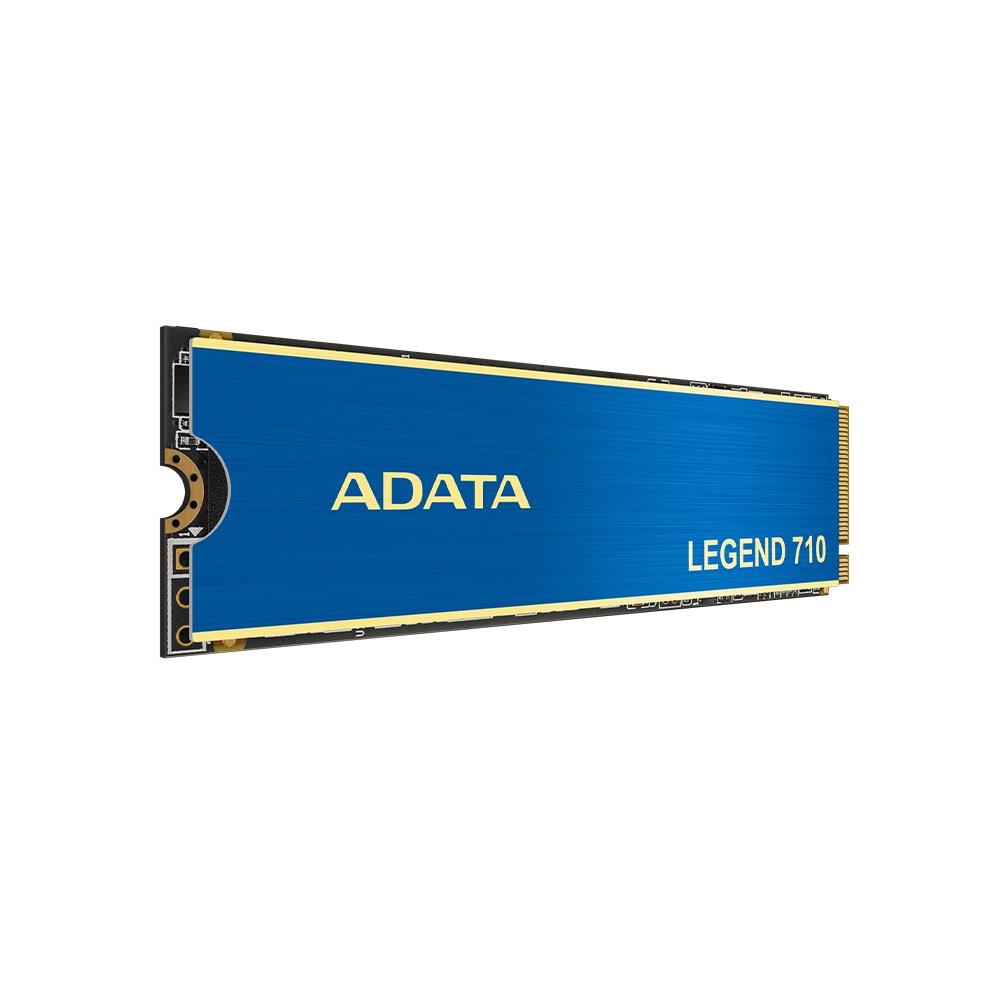 SSD ADATA LEGEND 710 512GB M.2 PCIE NVMe 3D NAND Write speed 1000 MBytes/sec Read speed 2400 MBytes/sec TBW 130 TB MTBF 1500000 hours ALEG-710-512GCS - Image 2