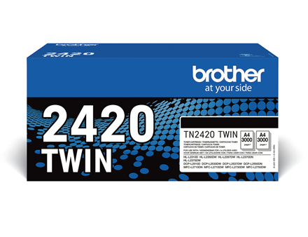 Cartridge Brother TN-2420TWIN BK OEM 2-pack