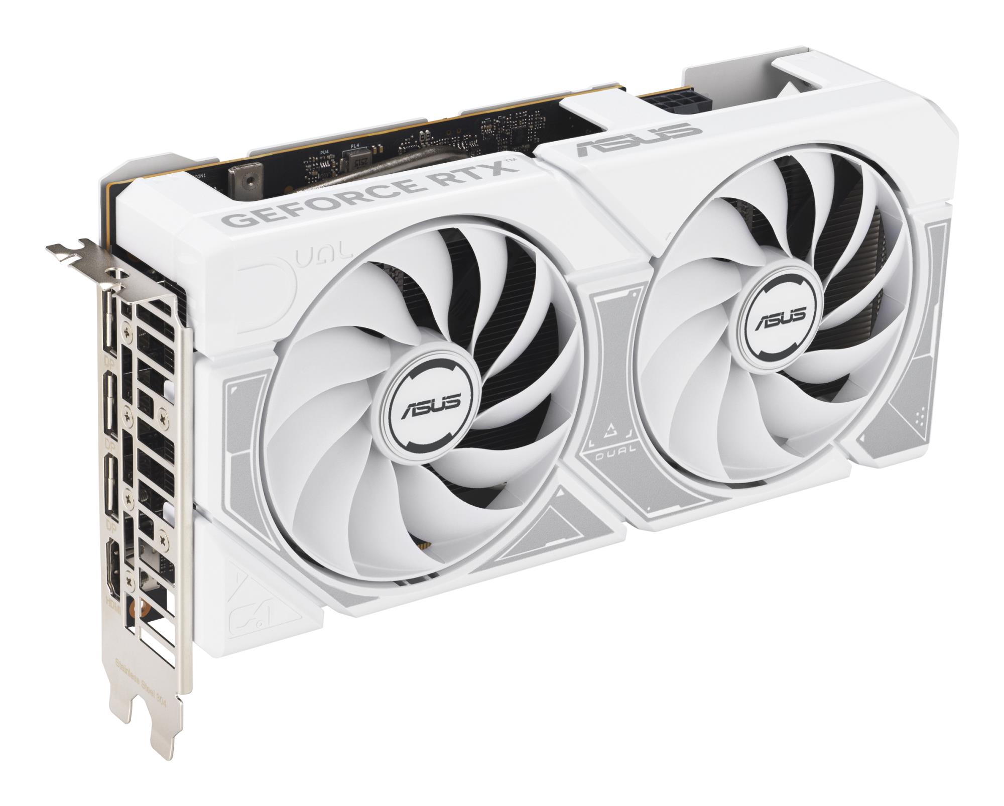 Graphics Card ASUS NVIDIA GeForce RTX 5060 8 GB GDDR7 128 bit PCI Express 5.0 Active DUAL-RTX5060-O8G-WHITE - Image 2