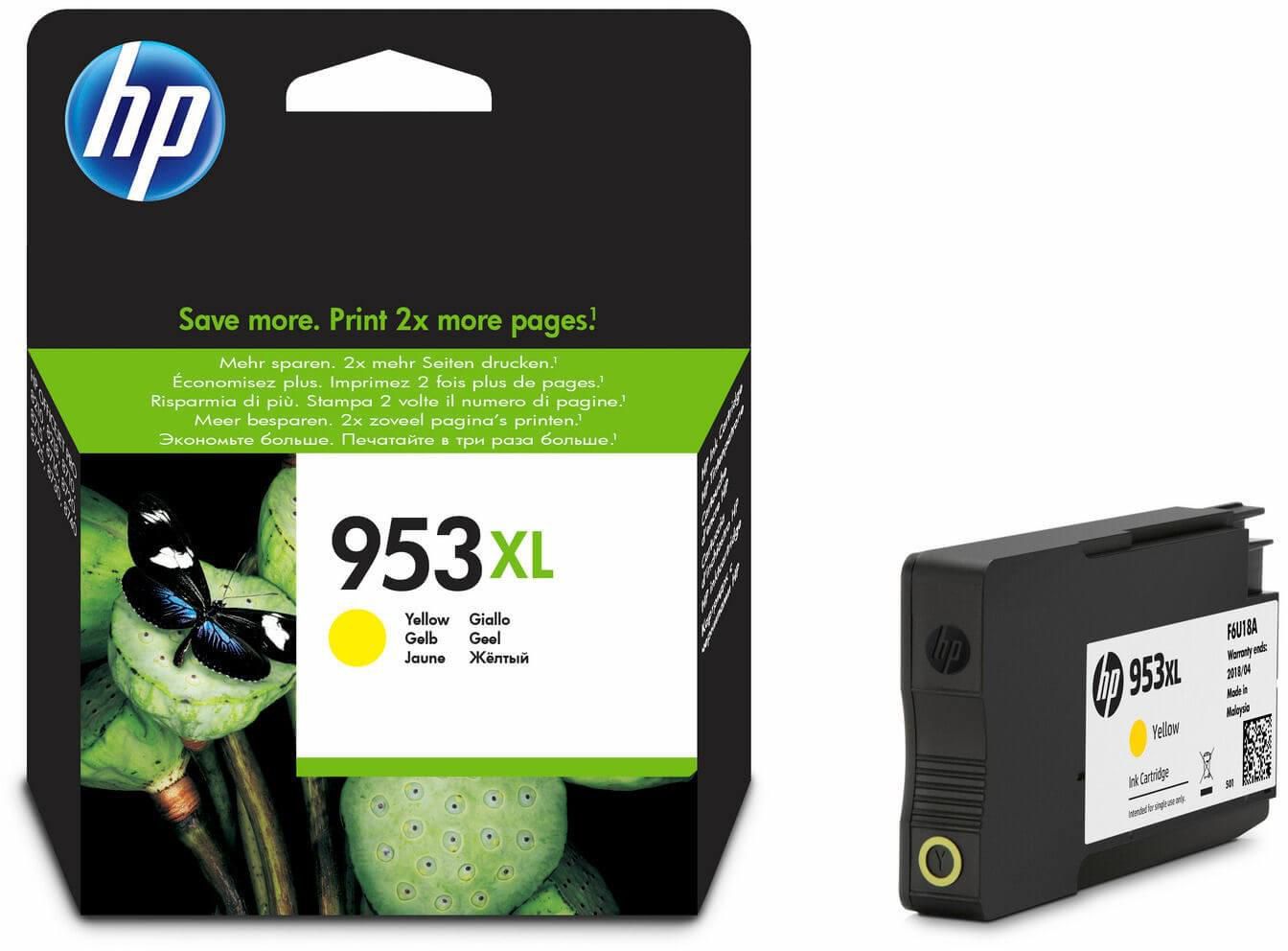 Ink Cartridge HP No.953XL (F6U18AE) YL 1600p. OEM