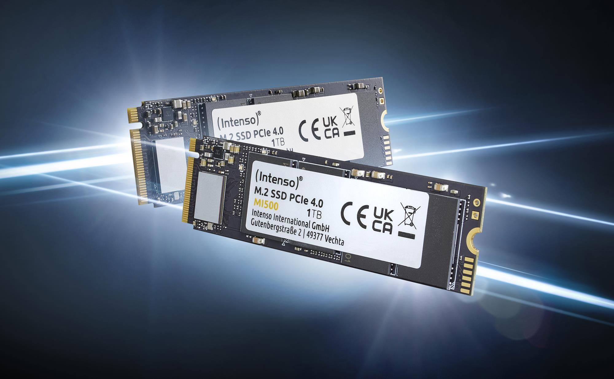 SSD INTENSO MI500 1TB M.2 NVMe 3D NAND Write speed 4500 MBytes/sec Read speed 5300 MBytes/sec 4mm TBW 600 TB MTBF 1500000 hours 3836460