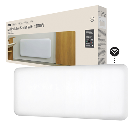Mill Invisible Smart WiFi Heater | PA1300WIFI4 | Panel Heater | 1300 W | Suitable for rooms up to 15-19 m² | White | IPX4 - Image 3