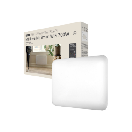 Mill Invisible Smart WiFi Heater | PA700WIFI4 | Panel Heater | 700 W | Suitable for rooms up to 9-12 m² | White | IPX4 - Image 2