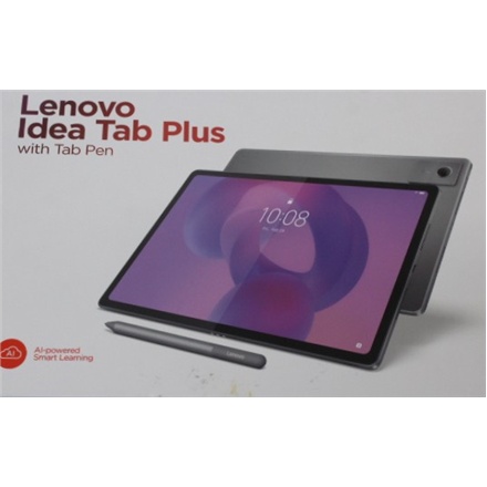 SALE OUT. Lenovo Tab Plus 12.1 2.5K Touch MediaTek Dimensity 6400/12GB/256GB/ARM Mali-G57/Android 15/Luna Grey/2Y Warranty | SALE OUT. | Lenovo Idea Tab Plus Wi-Fi (w/o power adapter) | ZAG70004SE | 12.1 " | Luna Grey | IPS | 2560 x 1600 pixels | MediaTek | Dimensity 6400 | 12 GB | Soldered LPDDR4x | 256 GB | Wi-Fi | Front camera | 8 MP | Rear camera | 13 MP | Bluetooth | 5.2 | Android | 15 or Later | Warranty 24 month(s) | Lenovo Tab Pen | DEMO