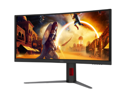 AOC CU34G4CA | 34 " | Fast VA | WQHD | 21:9 | 180 Hz | 1 ms | 3440 x 1440 pixels | 450 cd/m² | HDMI ports quantity 2 | Black