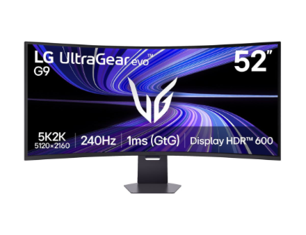 LG UltraGear evo G9 52G930B-B | 52 " | VA | WUHD | 21:9 | 240 Hz | 1 ms | 5120 x 2160 pixels | 400 cd/m² | Black