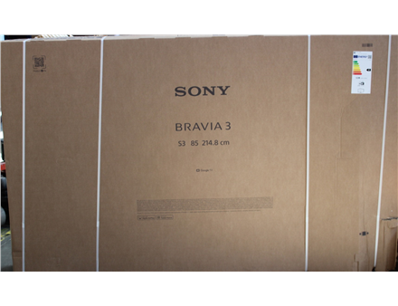SALE OUT. Sony K85S35BP Bravia 3 85" (215cm) 4K Ultra HD Smart Google D-LED TV | SALE OUT. Sony | TV | K85S35BP Bravia 3 | 85 | Smart TV | Google TV | 4K UHD | DAMAGED PACKAGING
