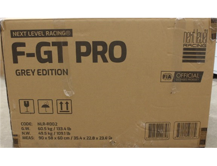 SALE OUT. | F-GT Pro Formula and GT Grey Edition | Racing Simulator Cockpit | Steel | Grey | DAMAGED PACKAGING AND MANUAL, SCRATCHED, MOUNTING MARKS, MISSING SCREWS (M6 16MM, M8 80MM), WASHERS (M6) AND ALLEN KEYS (4, 5, 6MM) | 24 month(s)