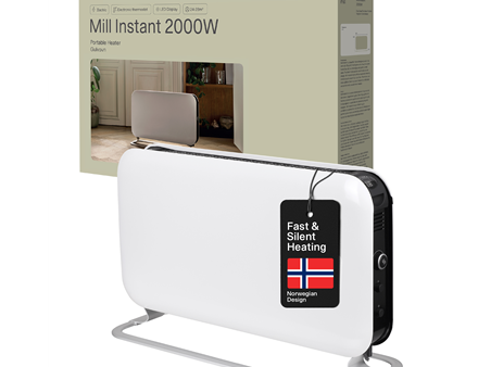 Mill | Heater | SG2000LED | Convection Heater | 2000 W | Number of power levels 3 | Suitable for rooms up to 5-20 m² | White