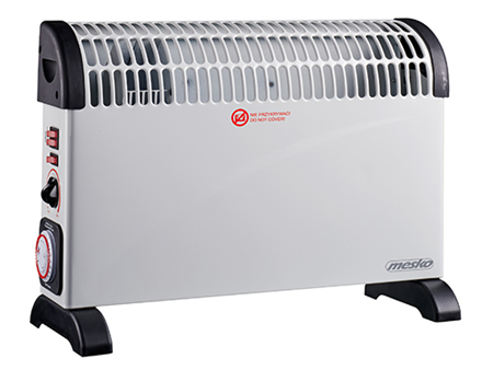 Mesko | Convector Heater with Timer and Turbo Fan | MS 7741w | Convection Heater | 2000 W | Number of power levels 3 | White
