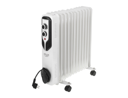 Adler | Oil-Filled Radiator | AD 7817 | Oil Filled Radiator | 2500 W | Number of power levels 3 | White
