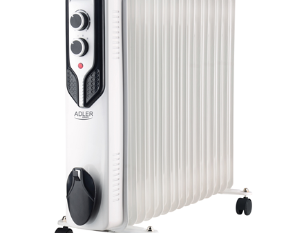 Adler | Oil-Filled Radiator | AD 7819 | Oil Filled Radiator | 2500 W | Number of power levels 3 | White