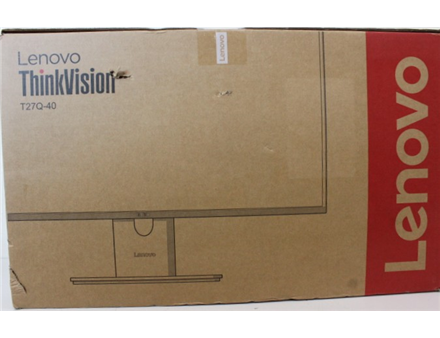 SALE OUT. Lenovo ThinkVision T27Q-40 27 2560x1440/HDMI/3Y Warranty | SALE OUT. Lenovo | T27Q-40 | 27 " | IPS | 16:9 | 120 Hz | 6 ms | 2560 x 1440 pixels | 350 cd/m² | HDMI ports quantity 1 | Eclipse Black | Warranty 36 month(s) | DAMAGED PACKAGING