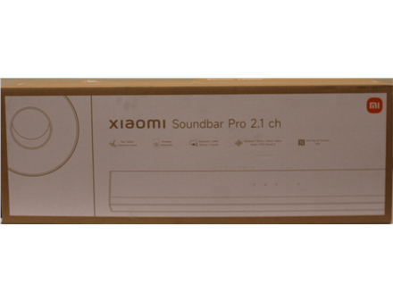 SALE OUT. Xiaomi Soundbar Pro 2.1 ch | SALE OUT. | Xiaomi Soundbar Pro 2.1 ch | Warranty 24 month(s) | 300 W | Bluetooth | Wireless connection | Black | DAMAGED AND MISSING INNER PACKAGING, DAMAGED BODY (EDGE)