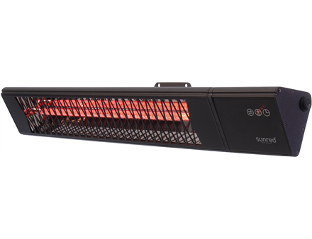 SUNRED | Heater | PRO25W-SMART, Triangle Dark Smart Wall | Infrared | 2500 W | Black | IP55