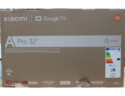 SALE OUT. Xiaomi QLED TV A Pro 2026 32" | SALE OUT. | Xiaomi QLED TV A Pro 2026 | 32" | Smart TV | Google TV | HD | Dark Gray | DAMAGED PACKAGING
