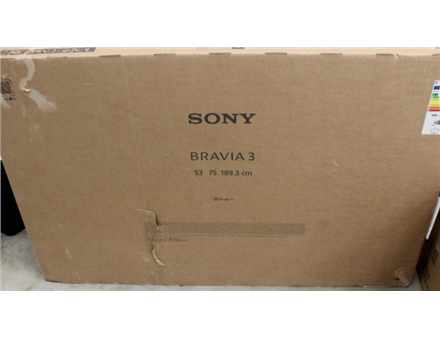 SALE OUT. Sony K75S35B Bravia 3 75" (189cm) 4K Ultra HD Smart Google D-LED TV | SALE OUT. | Sony TV | K75S35B Bravia 3 | 75 | Smart TV | Google TV | 4K UHD | DAMAGED PACKAGING, UNPACKED