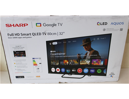 SALE OUT. Sharp 32HF3865E 32" (81cm) QLED Full HD Google TV | SALE OUT. | Sharp 32HF3865E | 32 | Smart TV | Google TV | DAMAGED PACKAGING