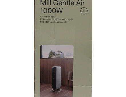 SALE OUT. Mill oil 1000W, Heat boost technology – highly efficient heaters, increased heat distribution | Mill | Heater | AB-H1000DN | Oil Filled Radiator | 1000 W | Number of power levels 3 | Suitable for rooms up to 12-16 m³ | White | DAMAGED PACKAGING
