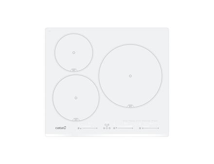 CATA Hob | INSB 6003E2 WH | Induction | Number of burners/cooking zones 3 | Slider touch | White