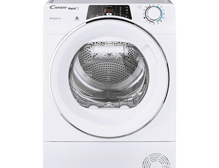 Candy | Dryer Machine | ROE H9A2TCEX-S | Energy efficiency class A++ | Front loading | 9 kg | Heat pump | Big Digit | Depth 58.5 cm | Wi-Fi | White