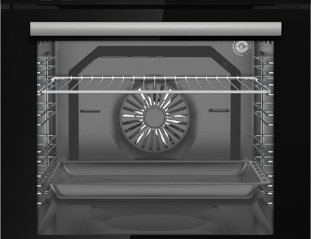 Simfer BI-81608P Pyrolytic Built-in Oven, Multifuncional, Capacity 80 L, Black | Simfer