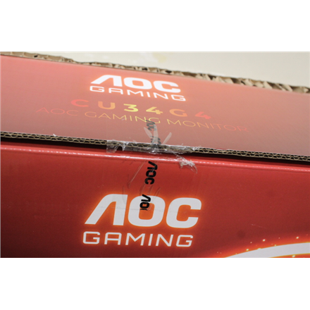 SALE OUT. AOC CU34G4 Curved 34" 3440x1440/21:9/1ms HDMI, DisplayPort, USB, Audio out | SALE OUT. AOC | CU34G4 | 34 " | Fast VA | UWQHD | 21:9 | 180 Hz | 1 ms | 3440 x 1440 pixels | 300 cd/m² | HDMI ports quantity 2 | Black | Warranty 28 month(s) | DAMAGED PACKAGING, CRACKED STAND (LEG) - Image 2