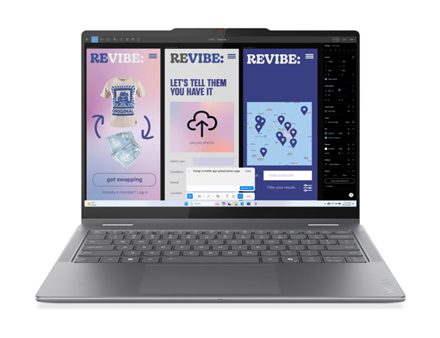 Lenovo- Yoga 7 2-in-1 14ILL10 Intel | Luna Grey | 14 " | OLED | Touchscreen | WUXGA | 1920 x 1200 pixels | Glossy | Intel Core Ultra 5 | 226V | 16 GB | Soldered LPDDR5X | Solid-state drive capacity 512 GB | Intel Arc Graphics 130V | Windows 11 Home | 802.11be | Bluetooth version 5.4 | Keyboard language English | Keyboard backlit | Warranty 24 month(s) | Battery warranty 12 month(s)