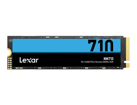 Lexar | M.2 NVMe SSD | NM710 | 1000 GB | SSD form factor M.2 2280 | Solid-state drive interface PCIe Gen4x4 | Read speed 5000 MB/s | Write speed 4500 MB/s