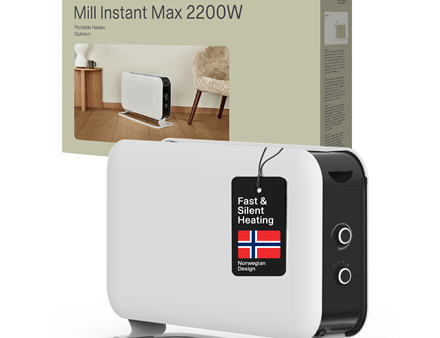 Mill | Heater | CO2200MECMAX | Convection Heater | 2200 W | Number of power levels 3 | Suitable for rooms up to 30 m² | White