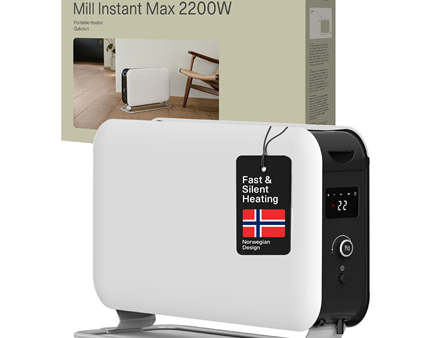 Mill | Heater | CO2200LEDMAX | Convection Heater | 2200 W | Number of power levels 3 | Suitable for rooms up to 5-30 m² | White