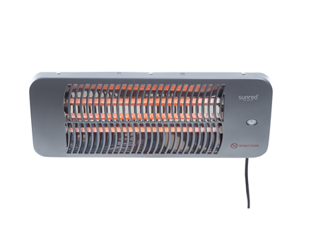 SUNRED | Heater | LUG-2000W, Lugo Quartz Wall | Infrared | 2000 W | Grey | IP24