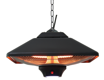 TunaBone Electric Ceiling Patio Heater | TB2088-01 | Patio heater | 2000 W | Number of power levels 3 | Black | IP24