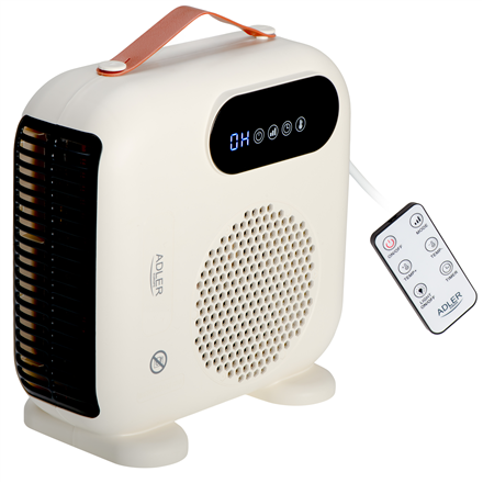 Adler LED Fan Heater with Remote Control | AD 7756 | Fan heater | 2000 W | Beige | IPX0 - Image 2