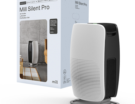 Mill | Silent Pro Air Purifier | APSILENT | Suitable for rooms up to 115 m² | 68.3 m³ | White/Black