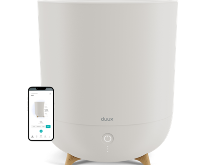 Duux | Smart Humidifier | Neo | Water tank capacity 5 L | Suitable for rooms up to 50 m² | Ultrasonic | Humidification capacity 500 ml/hr | Greige