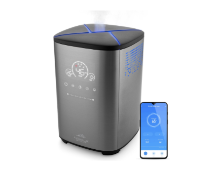 ETA Humidifier | Noble Smart 5629 90000 | 110 W | Water tank capacity 4 L | Suitable for rooms up to 50 m² | Ultrasonic | Grey | Humidification capacity 500 ml/hr