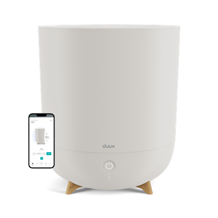 Duux | Smart Humidifier | Neo | Water tank capacity 5 L | Suitable for rooms up to 50 m² | Ultrasonic | Humidification capacity 500 ml/hr | Greige - Image 2
